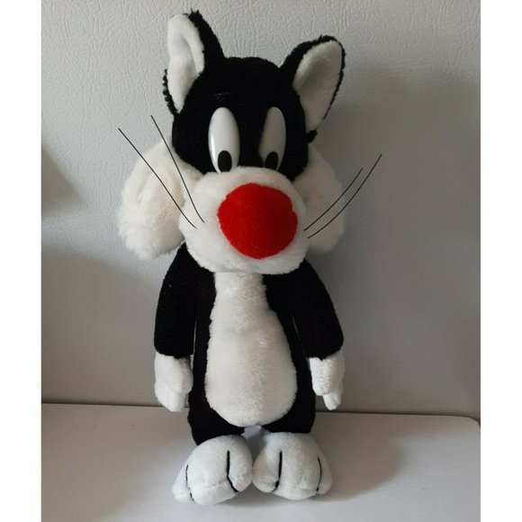 Vintage SYLVESTER the CAT Stuffed Animal Plush 11 WB Toy Looney Tunes - Picture 9 of 10